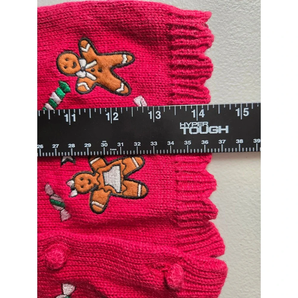 J Khaki Kids Red Gingerbread Christmas Sweater Vest Toddler 3T Holiday Knit‎
